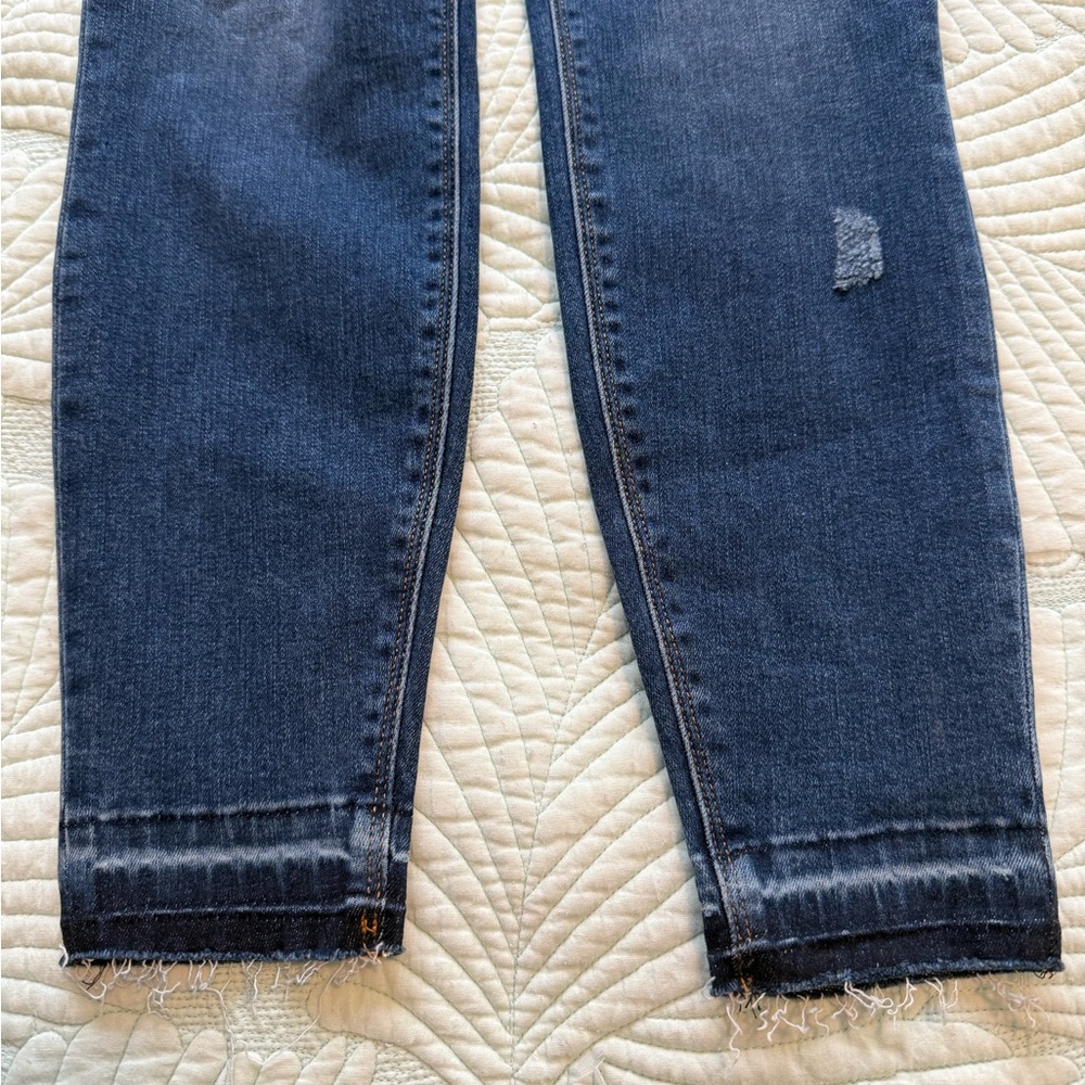 Spanx Distressed Ankle High Rise Pull On Skinny Jeans size S/P - Picture 9 of 13